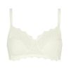 Soutien gorge sans armatures Blanc Caresse Naturel