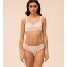 Soutien gorge sans armatures Blanc Caresse Naturel
