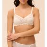 Soutien gorge sans armatures Blanc Caresse Naturel