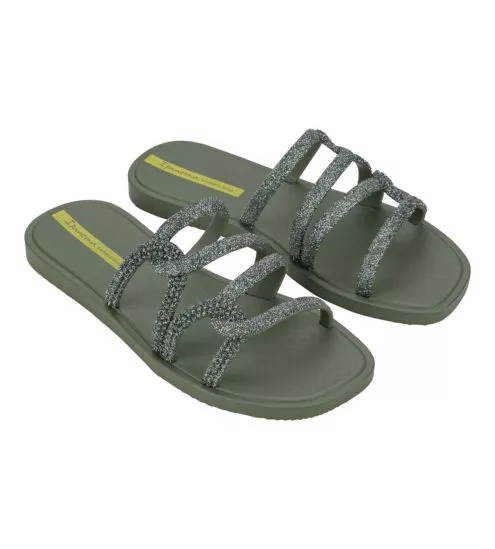 Tongs femme vertes Solar Glow Slide
