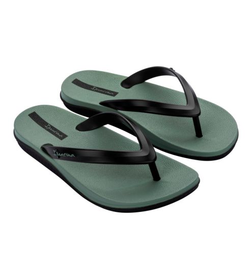 Tongs homme vert/noir Anatomic Lapa