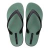Tongs homme vert/noir Anatomic Lapa