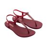 Tongs sandales femme bordeaux/bronze Classy