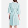 Robe de chambre croisée pour femme K72 Turquoise