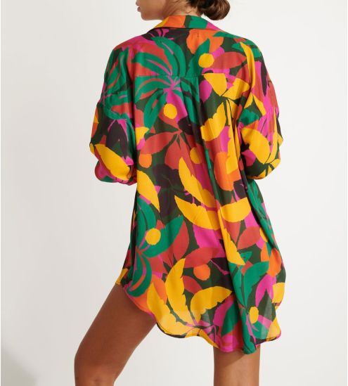 Chemise à fleurs femme Amandine Pinavo multicolore