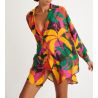 Chemise à fleurs femme Amandine Pinavo multicolore