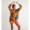 Chemise à fleurs femme Amandine Pinavo multicolore