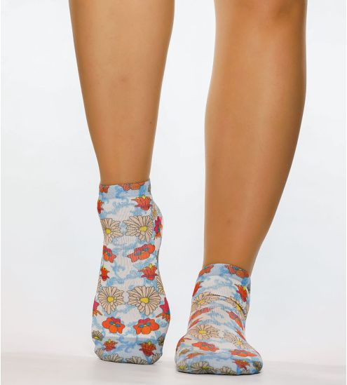 Blaue barocken Socken