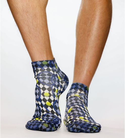 Blaue Schläger-Mann-Socken