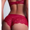 Shorty rouge en tulle brodé Sens of illusion