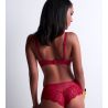 Shorty rouge en tulle brodé Sens of illusion