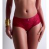 Shorty rouge en tulle brodé Sens of illusion