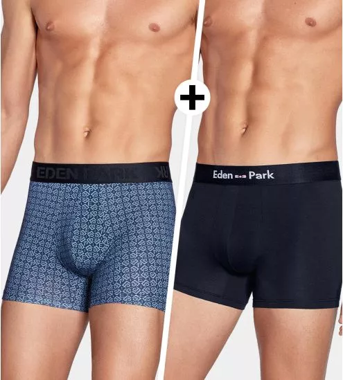 Lot de 2 boxers Bleu/Marine