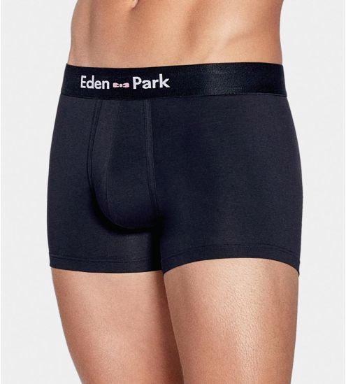 Lot de 2 boxers rayé et uni Bleu Marine