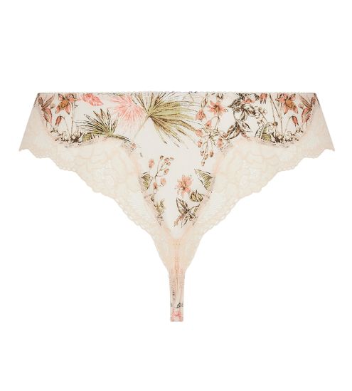 Tanga fleuri avec dentelle Évasion Tropic Matin Tropic