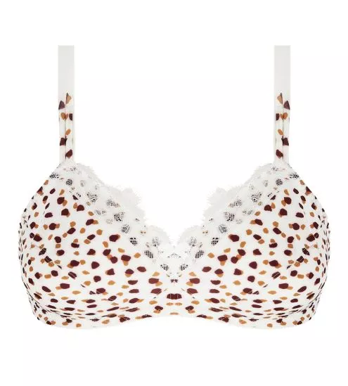 Soutien gorge sans armatures (bonnet D, E) imprimé Pépites de chocolat Belle à craquer