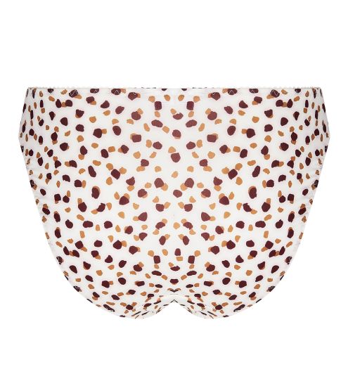 Slip femme imprimé Pépites de Chocolat et dentelle Belle à craquer