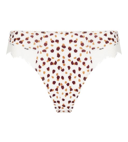 Slip femme imprimé Pépites de Chocolat et dentelle Belle à craquer