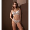 Slip femme imprimé Pépites de Chocolat et dentelle Belle à craquer