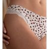 Slip femme imprimé Pépites de Chocolat et dentelle Belle à craquer