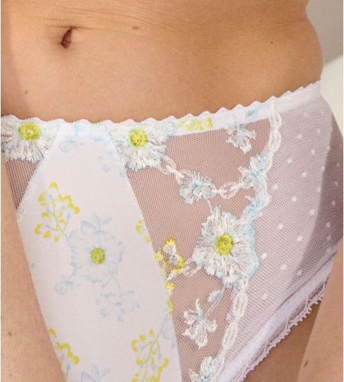 Shorty blanc brodé Chen White Yacht