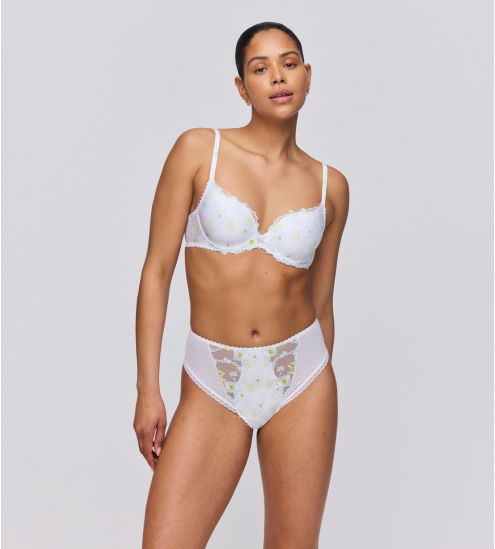 Culotte haute brodée Chen White Yacht
