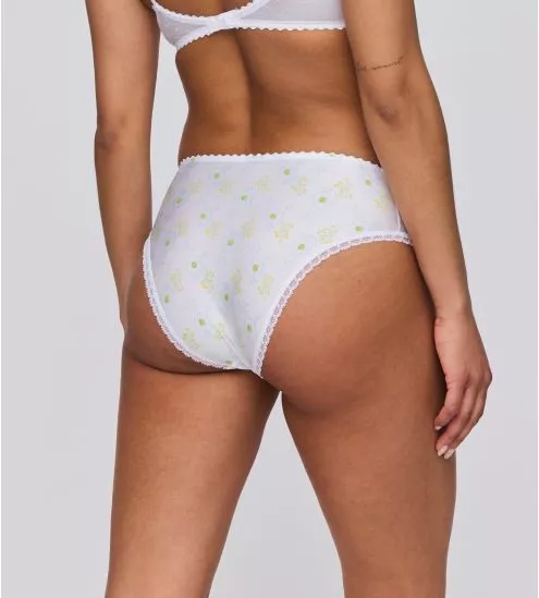 Culotte haute brodée Chen White Yacht