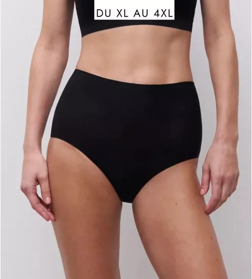 Culotte maxi +size (XL - 4XL) SoftStretch Noir
