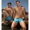 Boxer de bain imprimé tortues Tartane Bleu