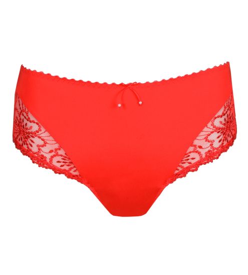 Culotte haute rouge brodée Jane True Red