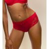 Culotte haute rouge brodée Jane True Red
