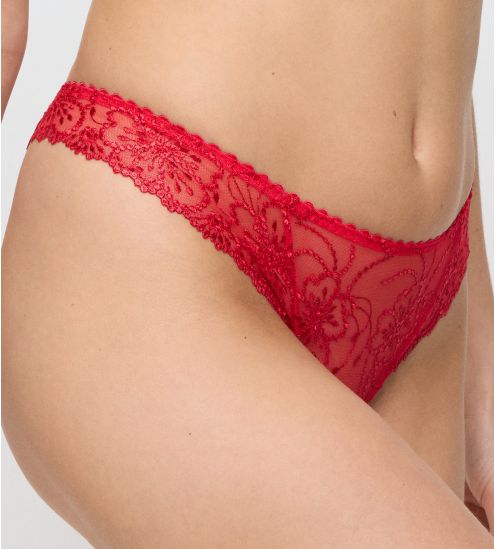 String rouge brodé Jane True Red