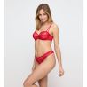 String rouge brodé Jane True Red