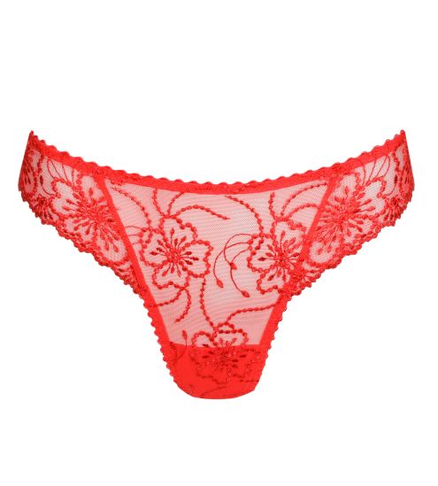 String rouge brodé Jane True Red
