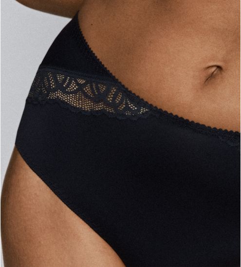 Culotte haute dentelle bleue Salerno Midnight Blue