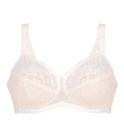 Soutien gorge blanc crystal sans armatures pour prothèses Bobette
