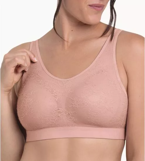 Soutien gorge pour prothèses Essential Lace Bois De Rose