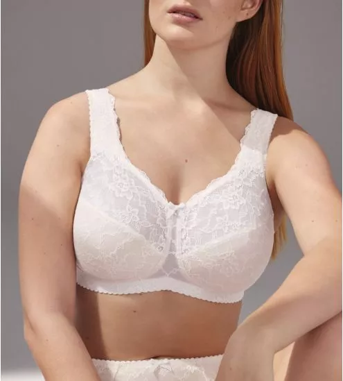 Soutien gorge sans armatures Blanc Crystal Bobette