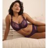 Soutien gorge brodé grande taille violet (bonnets F, G, H) PrimaDonna Deauville Amethyst Gem