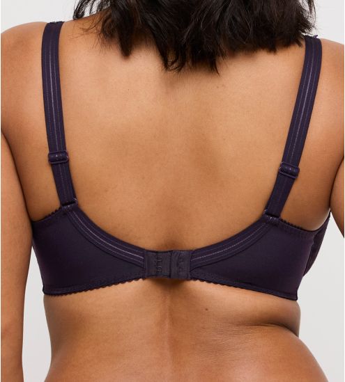 Soutien gorge brodé grande taille violet (bonnets F, G, H) PrimaDonna Deauville Amethyst Gem