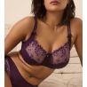 Soutien gorge brodé grande taille violet (bonnets F, G, H) PrimaDonna Deauville Amethyst Gem