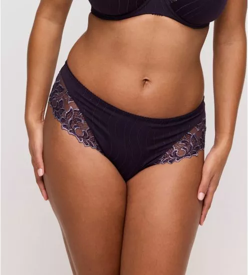 Shorty violet brodé Deauville Amethyst Gem