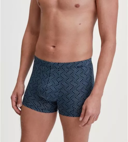Boxer rafraîchissant bleu en Lyocell et coton pour homme Focus Trend Glacier Lake