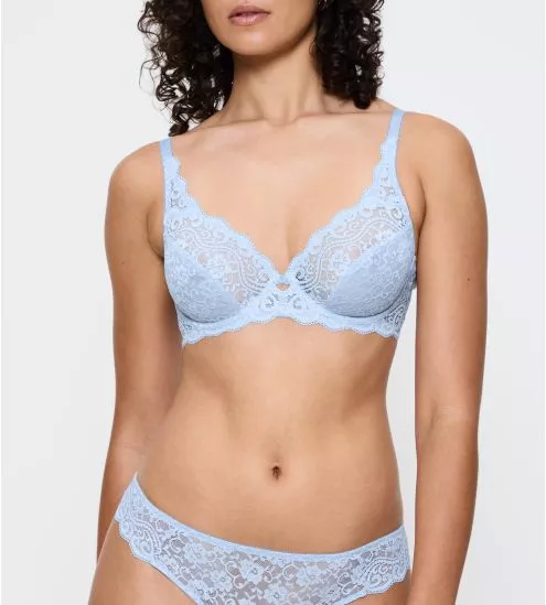 Soutien gorge bleu avec armatures Amourette Ice