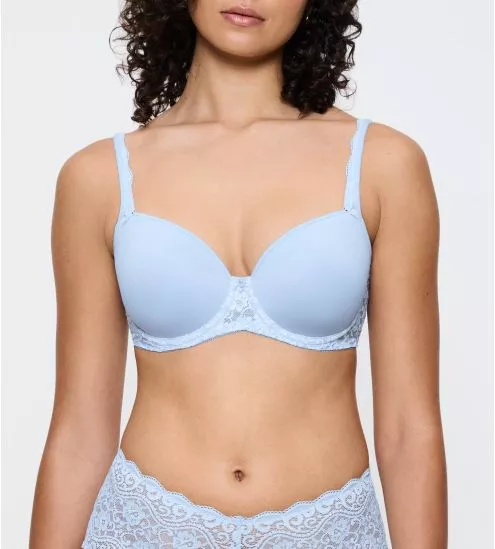 Soutien gorge corbeille bleu avec mousse 3D Amourette Ice