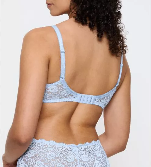 Soutien gorge corbeille bleu avec mousse 3D Amourette Ice