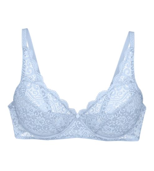 Light blue bra in lace...