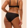 Slip brésilien transparent effet tatouage Romance Noir
