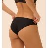 Slip brésilien transparent effet tatouage Romance Noir