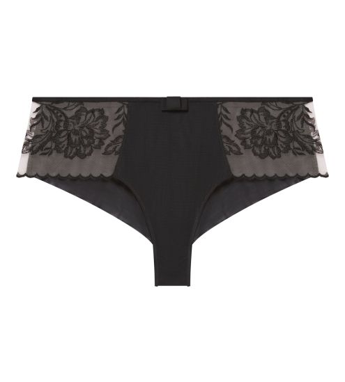 Shorty semi transparent Romance Light Tatoo Noir